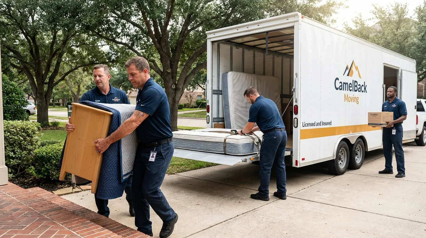 Crew loading residential truck for cross-state move from Scott City, MO